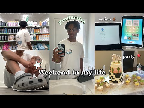 productive weekend In my life!! (notion + walk + party + shopping)