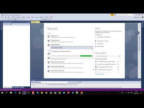 Visual Studio Xamarin how to Hello World