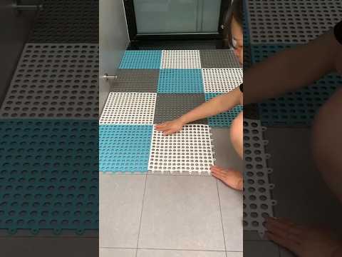"Secure your space with Interlocking Anti-Slip Rubber Floor Mats! Perfect for any area.🏠 #HomeSafety