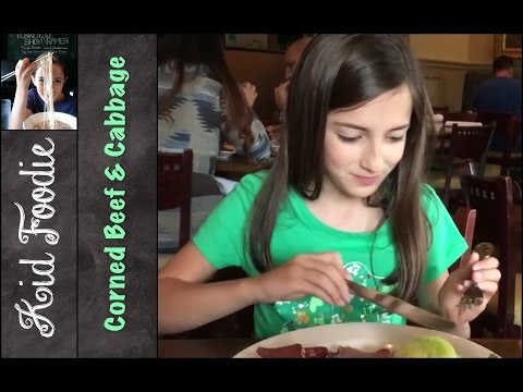 Kid Foodie "One Bite Challenge" Corned Beef Cabbage