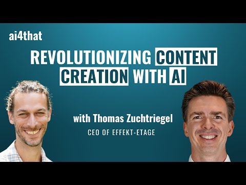 S01 E21 REVOLUTIONIZING CONTENT CREATION WITH AI | Featuring Thomas Zuchtriegel