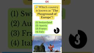 Which Country is Called "The Playground of Europe"? 🌍 | GK Quiz Shorts