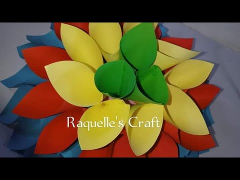 Paper Flowers : Origami (Paper Folding) - Paper Cone Flowers #crafts #art #artwork #paperflowers