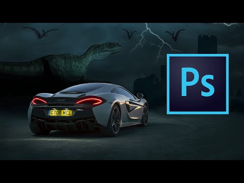 Photoshop Tutorial: Dinosaur Photo Manipulation | Dark Photo Manipulation | Meen Academy