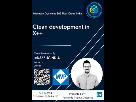 Session #39 #D365UGINDIA "Clean Development in X++" by Microsoft MVP