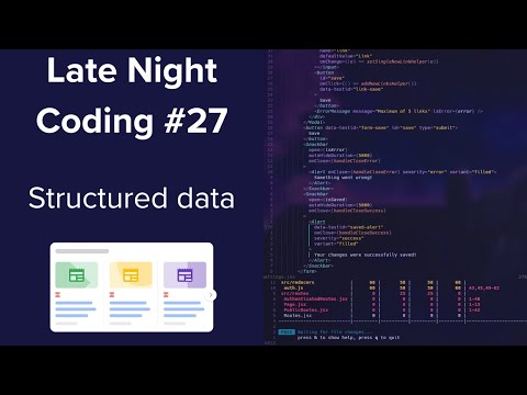 Adding structured data to byeAI - Late Night Coding #27