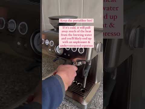 Breville Barista Express - Warming up before making espresso #shorts