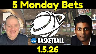Monday NCAA Basketball Picks - 1/5/26 l Craig Trapp & Indian Cowboy NCAAB Picks & Predictions