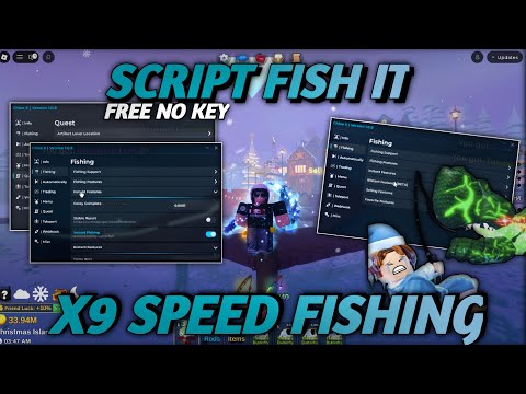 SCRIPT FISH IT!! NEW 2026 | AUTO FARM | 9X SPEED | FREE NO KEY | GHOSFIN 5 NOTIF #fishitscript