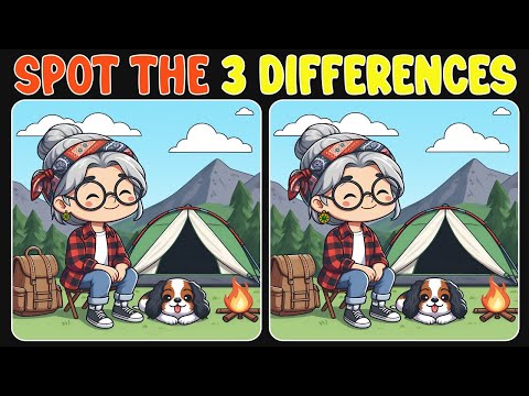 🧩🧠Spot the three differences : A difficult puzzle to find all. (Quite difficult)#25