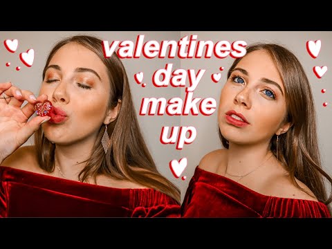 simple & soft glam valentines day makeup look | GRWM simple flirty valentines day inspired beauty