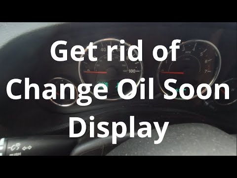 How to get rid of change oil display