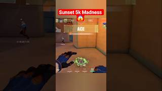 Sunset 5k Madness 😱 #valorantclutch #valorantclips #valorantshorts