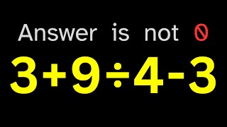 The Simplest Math Problem Most Can't Solve