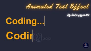 Create Amazing AI Text Effects with HTML & CSS | Codinggyan441