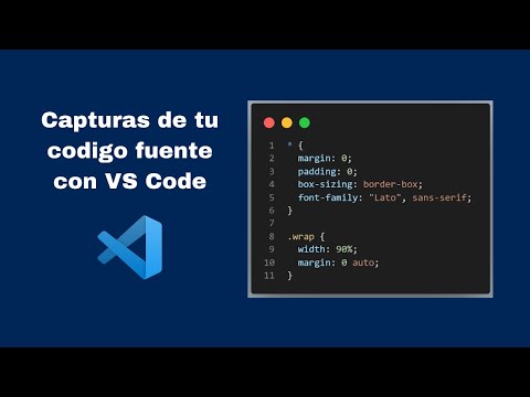 Captura tu codigo en Visual Studio Code