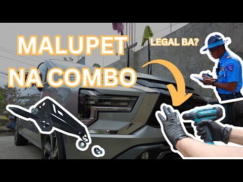 Front Bumper Adjustable License Plate Holder - DIY