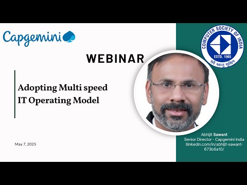 Adopting Multi speed IT Operating Model | Capgemini & CSI's May Webinar |