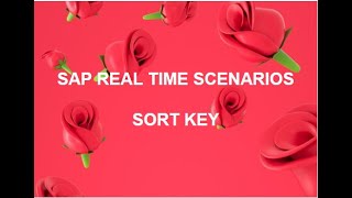 SAP REAL TIME - SORT KEY