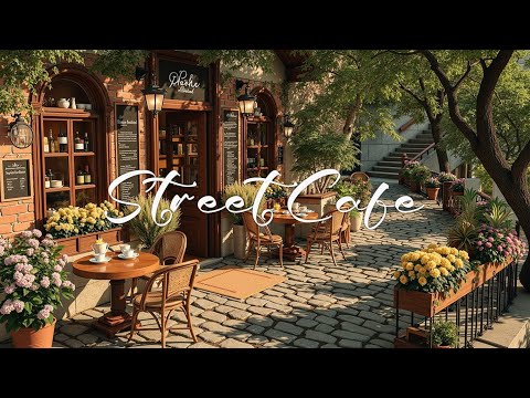 Experience the tranquil charm of a European-style jazz cafe setting outdoors.