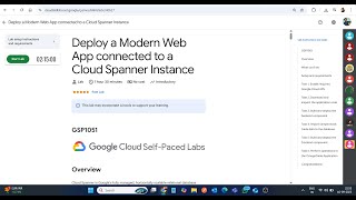 Deploy a Modern Web App connected to a Cloud Spanner Instance || Lab Solution || Google Arcade 2025