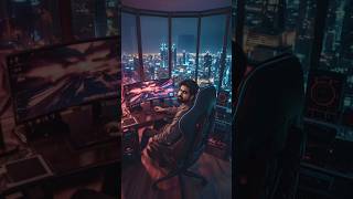 Tech Influencer shorts | "ULTIMATE NIGHT SETUP 🌃 | DREAM GAMING ROOM!"