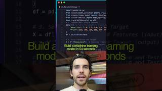 Building a Machine Learning Model in 54 seconds