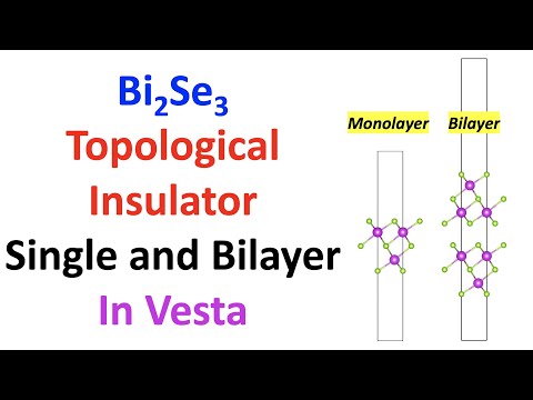 [No Mic] Bi2Se3 Monolayer and Bilayer in VESTA