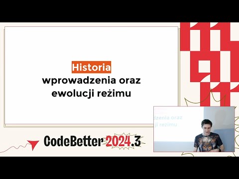 Historia wprowadzenia oraz ewolucji reżimu — Kamil Kucharski (CodeBetter 2024.3)
