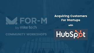 UX Design for Startups: FOR-M Community Workshop