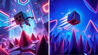 Geometry Dash 3D: Neon Rush ⚡🌀🚀 Popular Game
