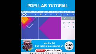 Vector design #shorts  | Mobile graphic design tutorial| pixellab tutorial | Master Faheem | #Shorts