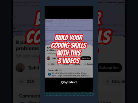 Build your coding skills in 3 videos