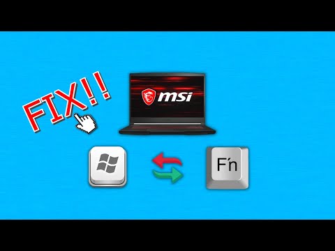 How to FIX Windows Key getting 🔀 switched with Function key | For MSI Laptops