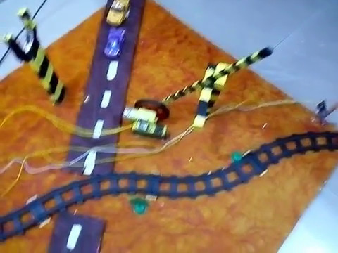 Automatic railway crossing