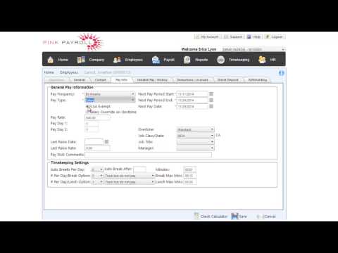 Payroll Tutorial - Entering Employee Information (Employer-on-the-Go)