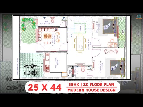 Get Your Dream Home with THIS 25 X 44 House Plan!
