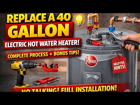 💦Replace Electric Hot Water Heater💦