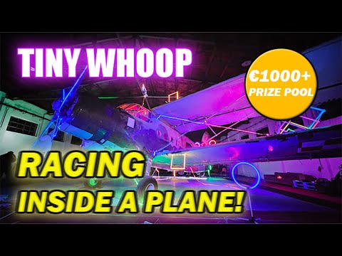 Tiny Whoop Racing INSIDE a Vintage Aircraft – €1,000+ Prize Pool!