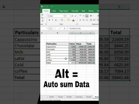 Excel Shortcuts to ease your life. 😉