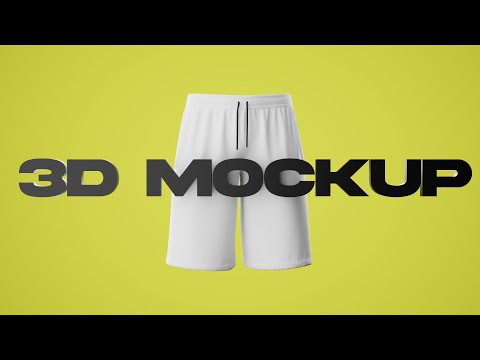 3D Walking Short Pants Mockup (No Plugins) - Blender Tutorial