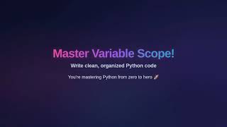 Local vs Global Variables in Python | Python Zero to Hero