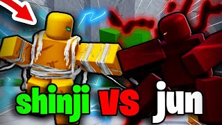 LORE Accurate SHINJI COOKS JUN Like COMBAT GODS..💀 | Legends Battlegrounds