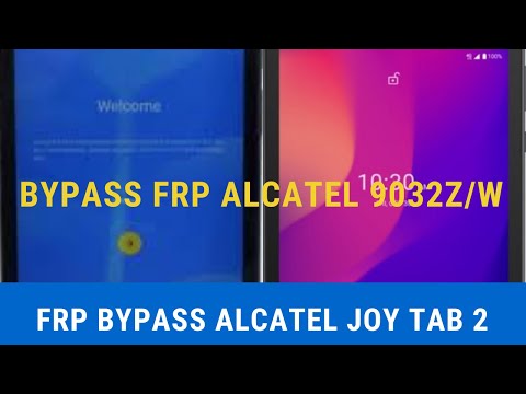 Bypass FRP  Alcatel  9032z alcatel Joy Tab 2 without pc android 12/13