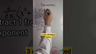 Derivatives in 18 seconds (Basic Derivatives Shortcut) #math #shorts #short