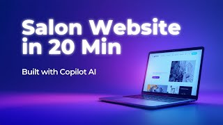 Build a Salon Website in Just 20 Minutes using Copilot AI | React, HTML, CSS & JS