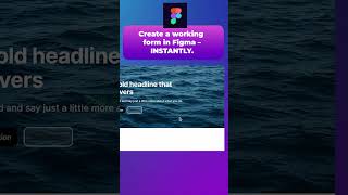👉 Figma Just Built My Form for Me ✅#shorts #figma #webdesign #aitools #uxdesign #formbuilder