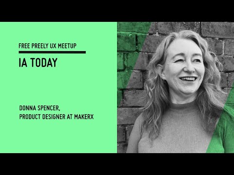 Preely Meetup: IA today – Donna Spencer