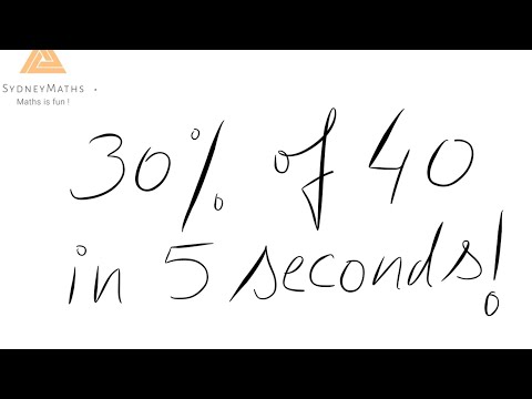 Mental Maths: Percentage calculation in 5 seconds trick.