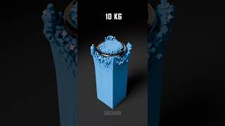 Torus against 24000 Cubes Structure  Satisfying Demolition #satisfying #animation #blender #3dart